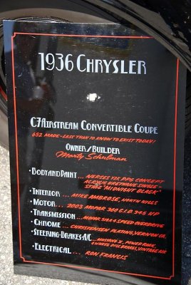Sign to the black 1936 Chrysler (coupe) elsewhere on this page