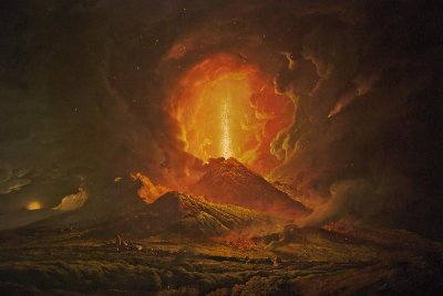 Mt. Vesuvius in eruption