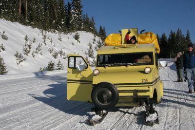 Our Bombardier snow coach
