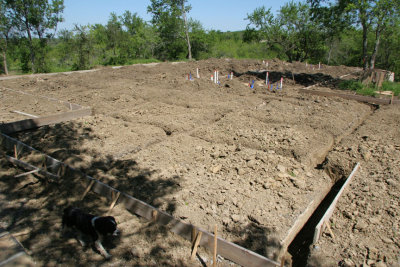 Then the beam trenches were dug