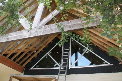 Gable windows are finally installed!
