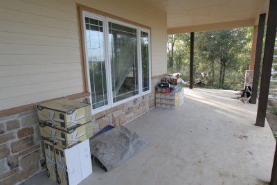 The outside ceiling fans are ready to be installed