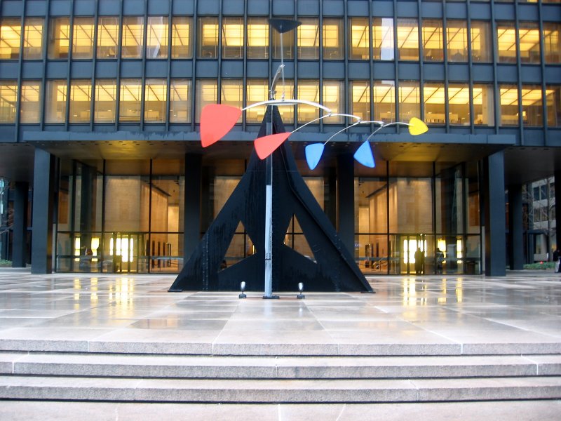 Calder Stabile at Seagrams Building Entrance