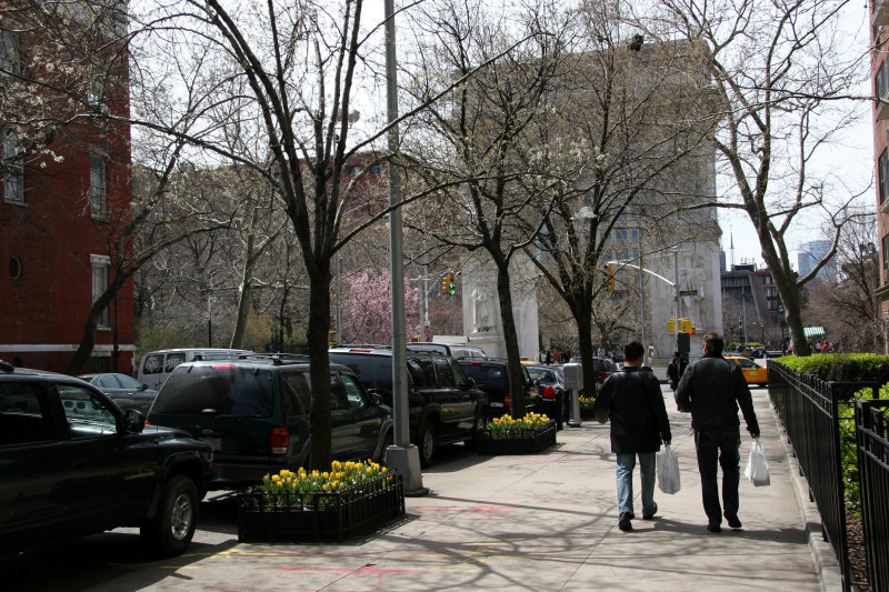 Spring View toward the Washington Square Arch