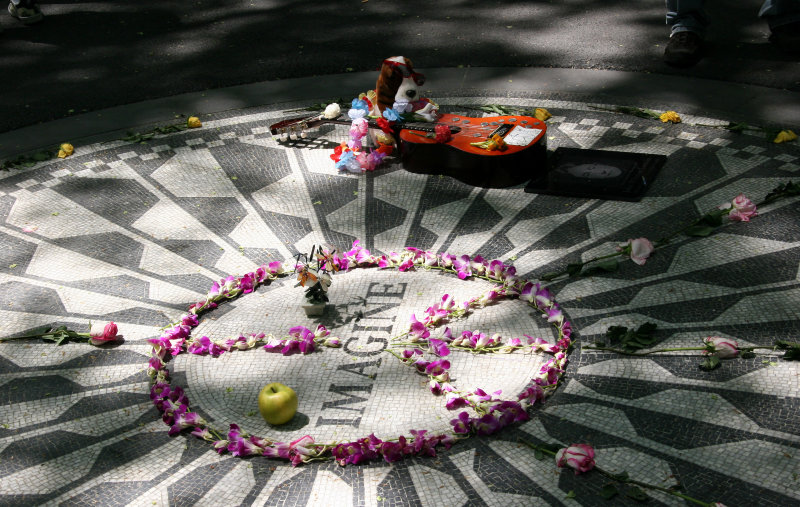 Strawberry Fields Memorial at West 72nd Street