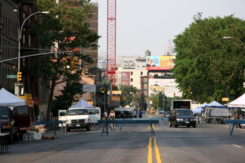 Street Fair Preparations - South View
