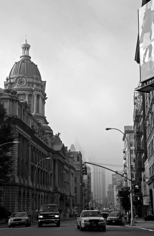 Early Morning Fog - Old NYC Police Headquarters