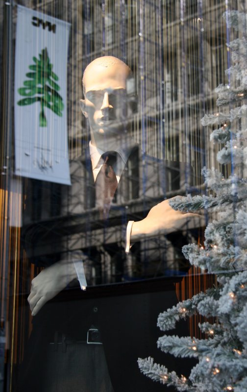 Mens Fashions Winter Holidays Window