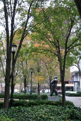 Garden View - Mayor LaGuardia Statue