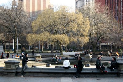 Fountain Plaza & NYU Buildings