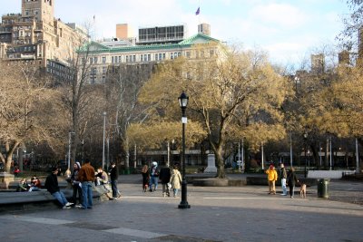 Fountain Plaza & NYU Buildings