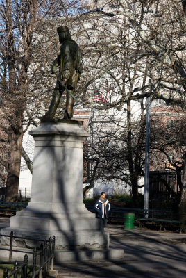 Garibaldi Statue, Arch & Flag