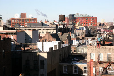Cold January Morning - West Village with Steam Stack in New Jersey