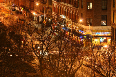 Evening - Intersection at Bleecker & LaGuardia Place