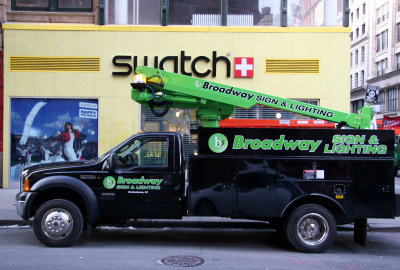 Swatch & Broadway Signs