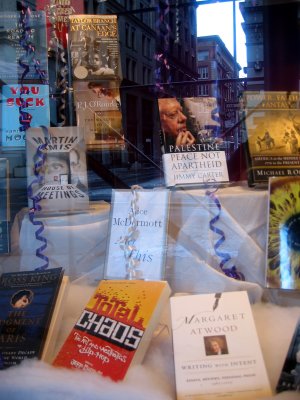 Winter Books - NYU Bookstore Window
