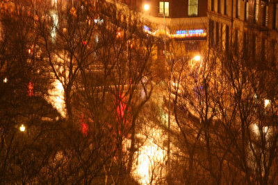 Bleecker Street Corner in the Rain