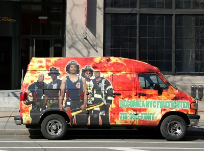 Firefighter Van at Matrix Global Academy