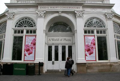 Enid A Haupt Conservatory Main Entrance - Orchid Show