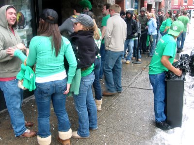 Saint Patricks Day Bar/Street Scene