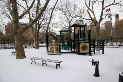 Children's Playground with Southwestern Horizon