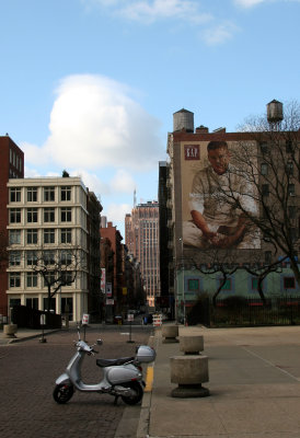 View from NYU Silver Towers Grounds - West Houston & Wooster Streets