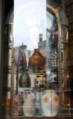 King's Antiques Window with Reflections