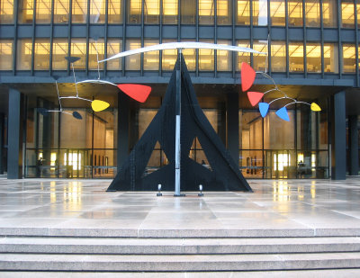 Calder Stabile at Seagram's Building Entrance