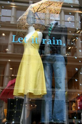 J Crew Window - 'Let it Rain'