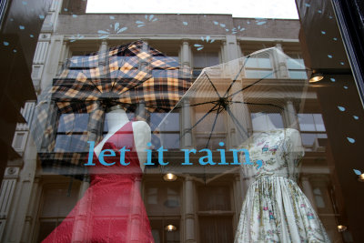 J Crew Window - 'Let it Rain'