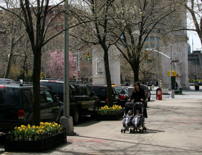 Spring View toward the Washington Square Arch