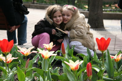 Posing at the Tulip Garden