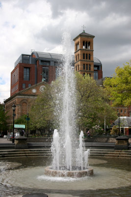 Fountain, Judson Church & NYU Law School Building