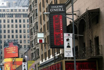 Spring Awakening Marquee at Eugene O'Neill Theatre - In Anticipation of the Tony Awards