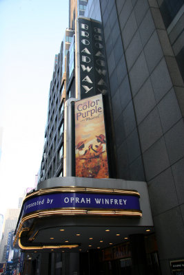 Ophrah Winfrey's Color Purple at the Broadway Theatre - South View