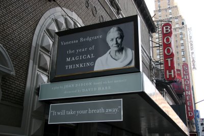 Vanessa Redgrave in the Year of Magical Thinking at the Booth Theatre
