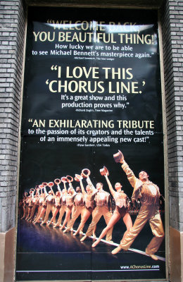 Chorus Line the the Gerald Schoenfeld Theatre Poster