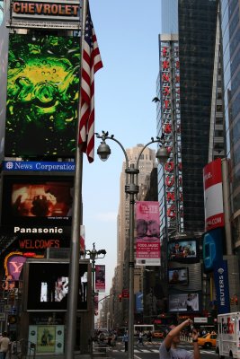 Times Square - Downtown View of 7th Avenue