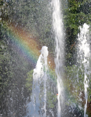 Rainbow in the Fountain Spray
