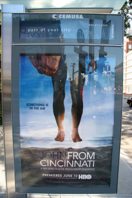 Glass Bus Stop Stand - From Cincinnati Ad