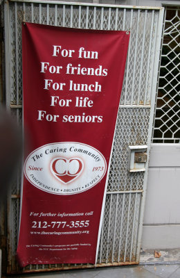 Entrance to the Caring Community Senior Citizen Center