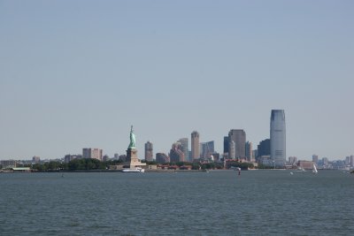 Statue of Liberty & Jersey City Skyline