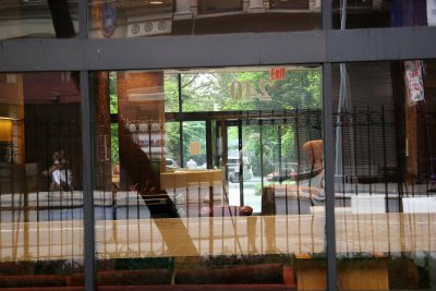 NYU Law School Dormitory Lobby with Reflections