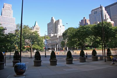 City Hall View from Pace University at Center Street