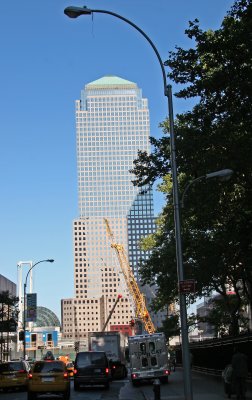 3 World Financial Center Building at Ground Zero from Broadway