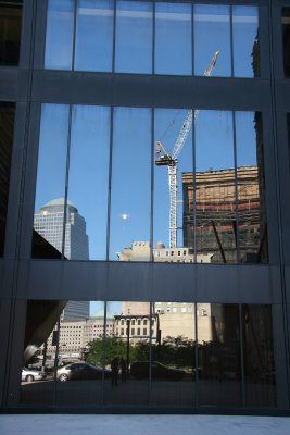 Deutches Bank Demolition at Ground Zero Reflection