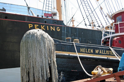 Peking Clipper Ship & Helen McAllister Tug Boat