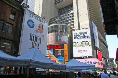 Times Square on Brazil Day