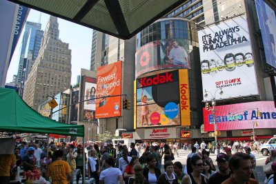 Times Square on Brazil Day