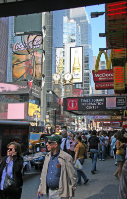 Times Square on Brazil Day